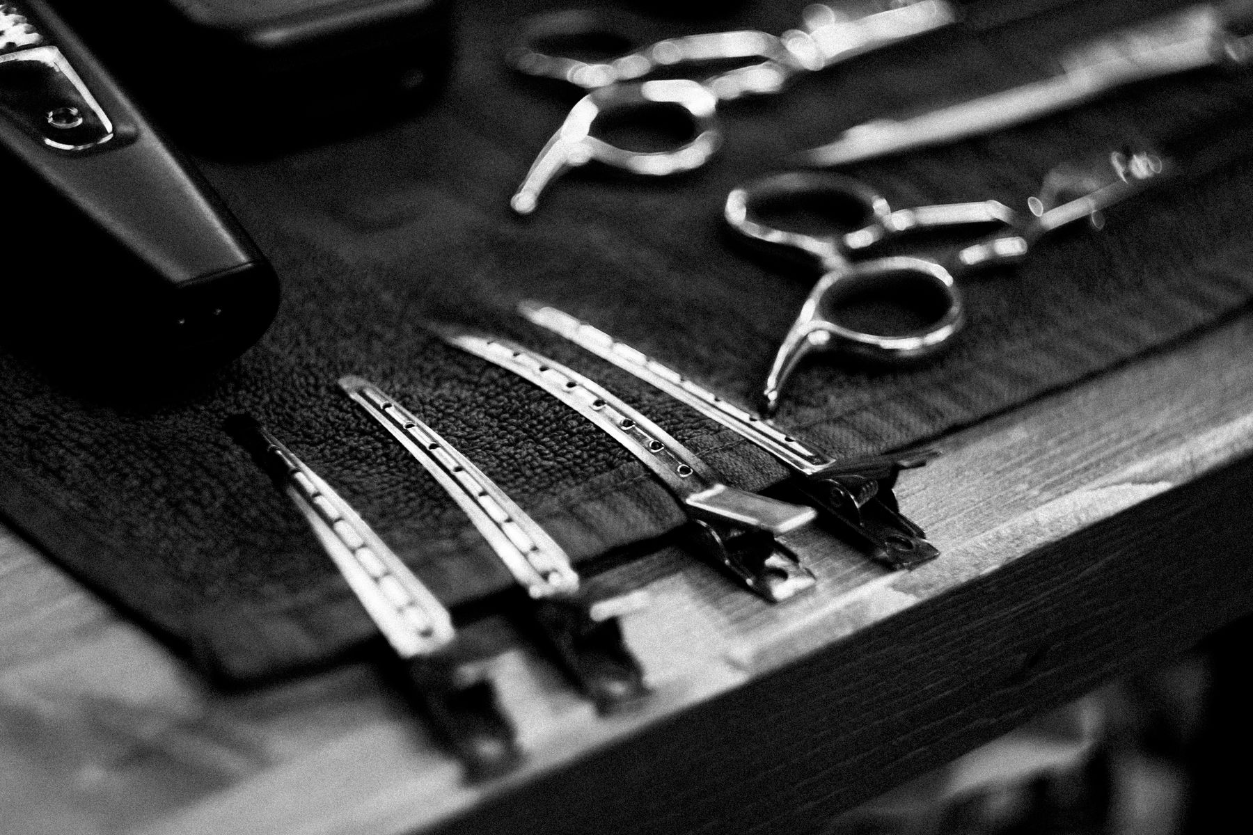 Barber tools, an illustrative photograph